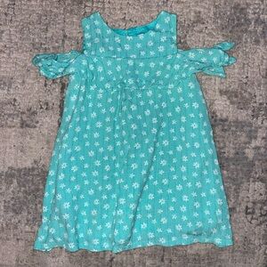 Cat & Jack Teal Floral Kids Dress